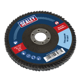 Sealey Flap Disc Zirconium Ø100mm Ø16mm Bore 60Grit