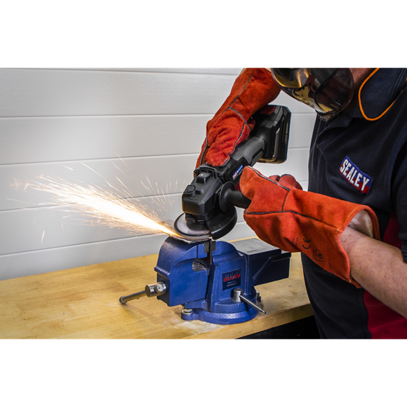 Sealey 120Grit Flap Discs Aluminium Oxide Ø115mm Ø22mm Bore - Pack of 10