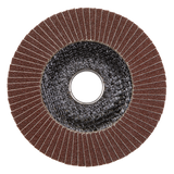 Sealey 120Grit Flap Discs Aluminium Oxide Ø115mm Ø22mm Bore - Pack of 10