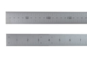 Fisher Satin Chrome Rule 1m/39in Marked to 36in