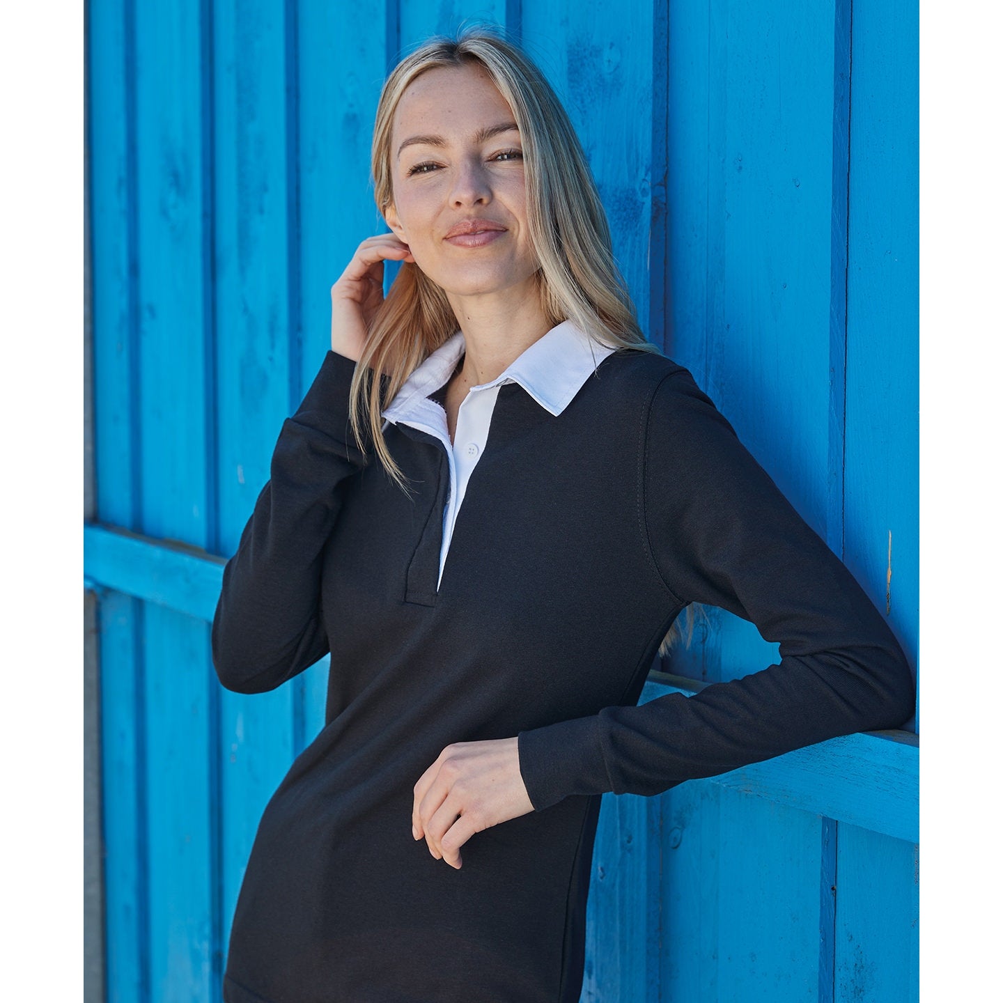 Front Row Women's Long Sleeve Plain Rugby Shirt