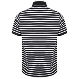 Front Row Striped Jersey Polo Shirt
