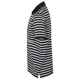 Front Row Striped Jersey Polo Shirt