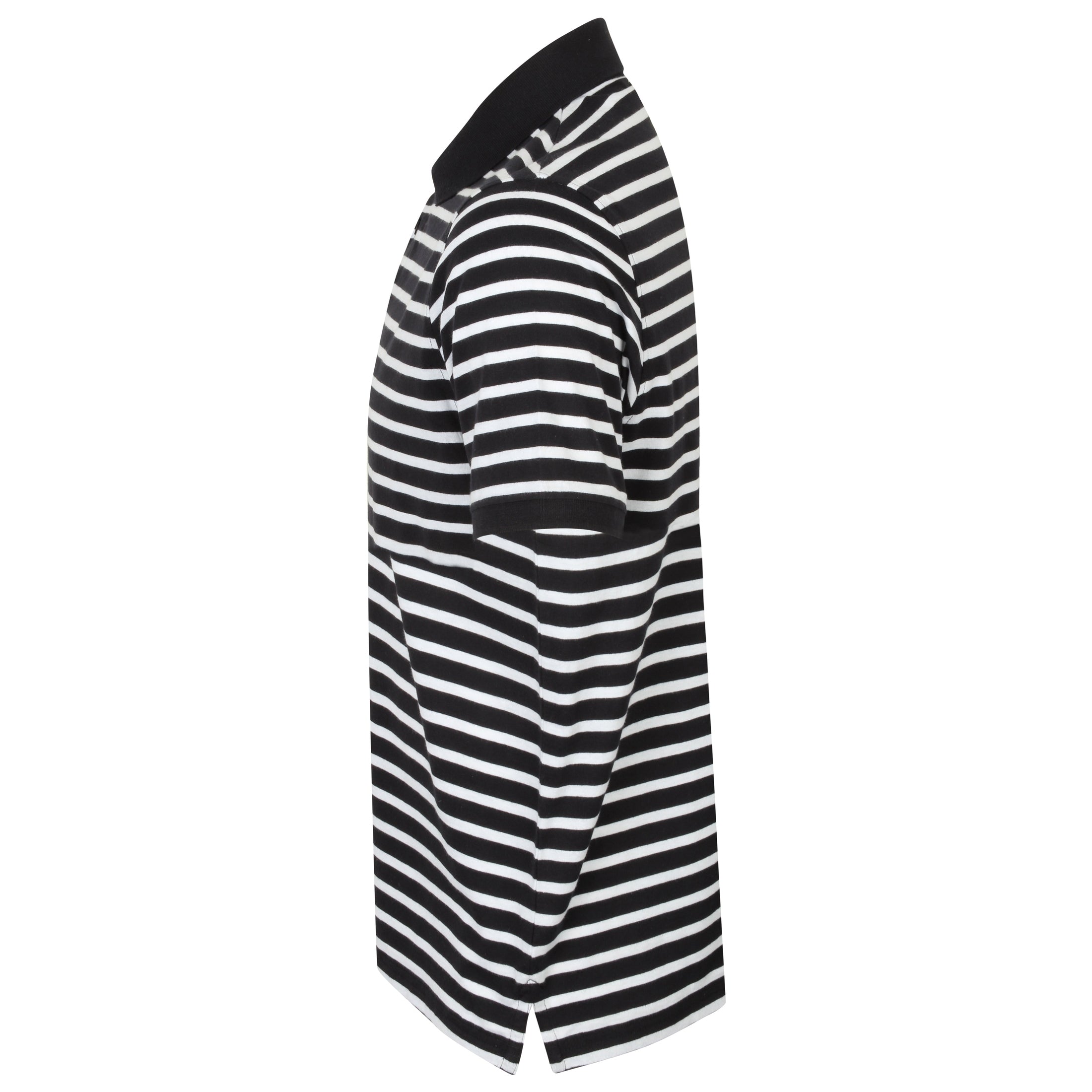 Front Row Striped Jersey Polo Shirt