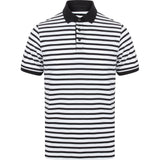Front Row Striped Jersey Polo Shirt