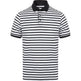 Front Row Striped Jersey Polo Shirt