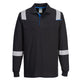 Portwest WX3 Flame Resistant Long Sleeve Polo #colour_black