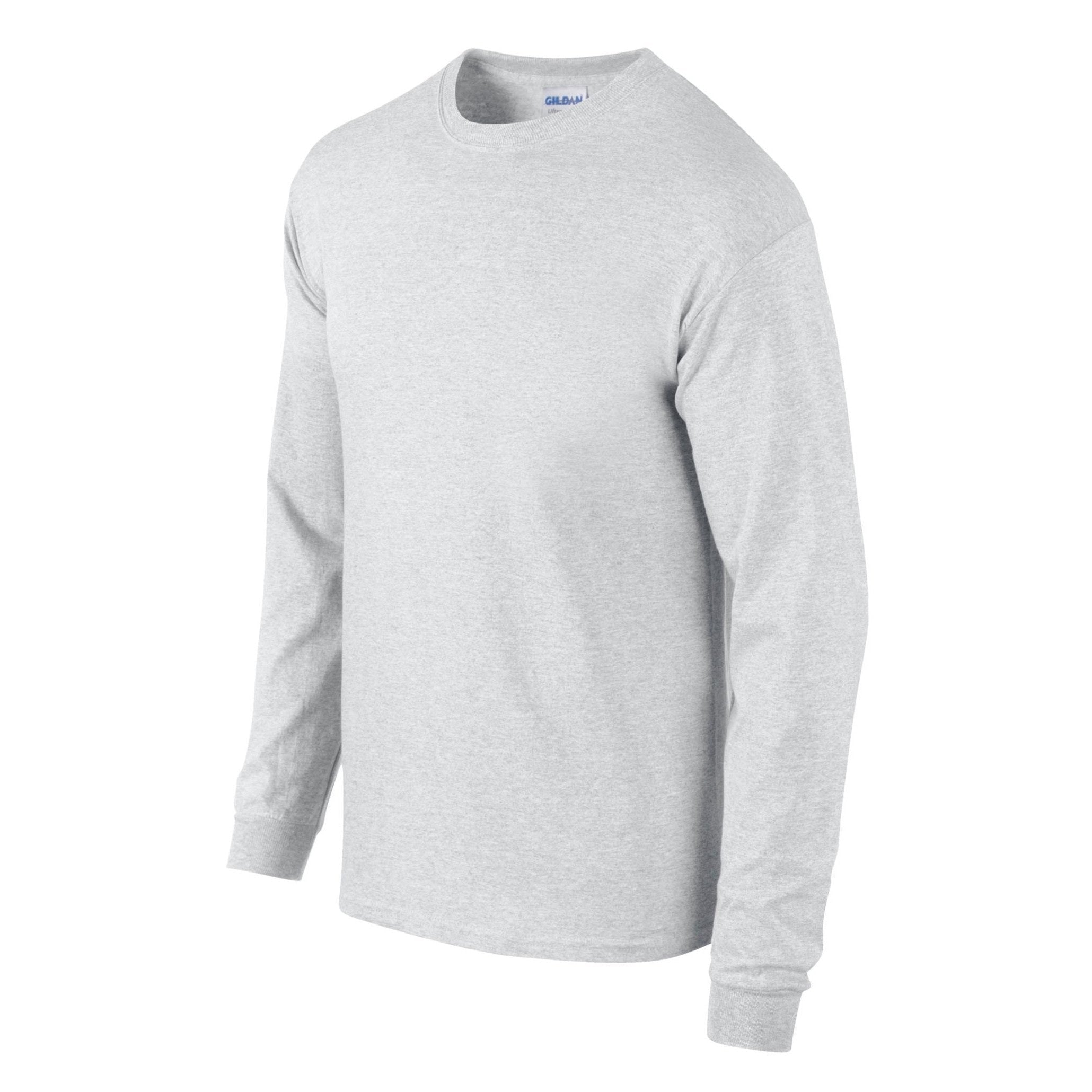 Gildan Ultra Cotton Adult Long Sleeve T-Shirt - Ash