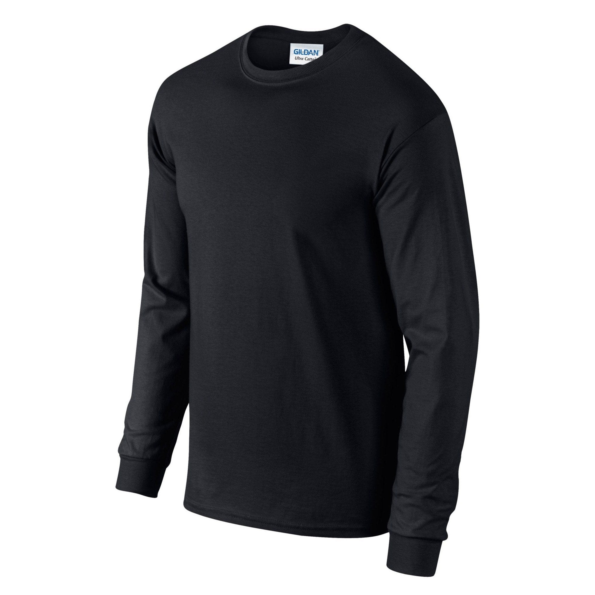 Gildan Ultra Cotton Adult Long Sleeve T-Shirt - Black