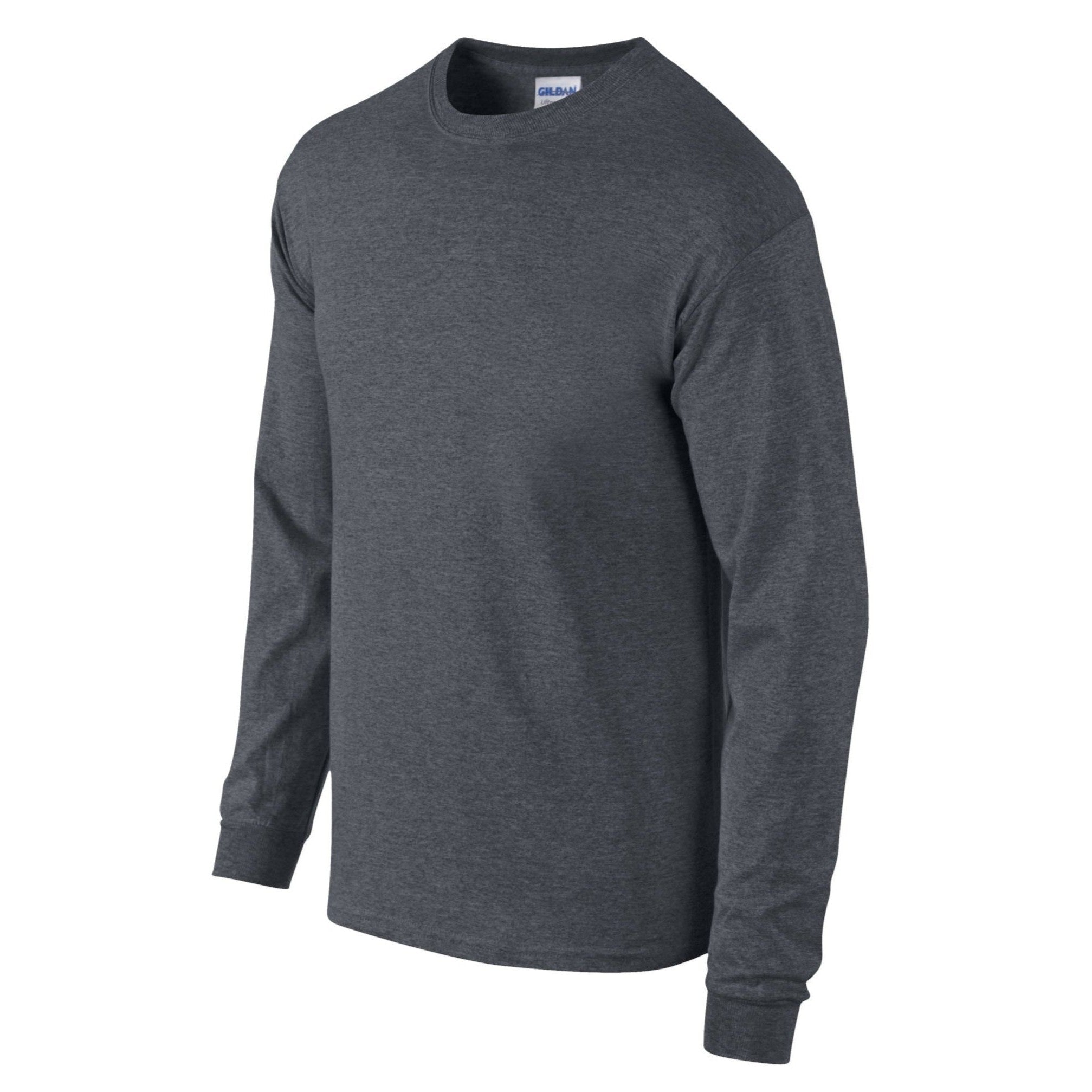 Gildan Ultra Cotton Adult Long Sleeve T-Shirt - Dark Heather
