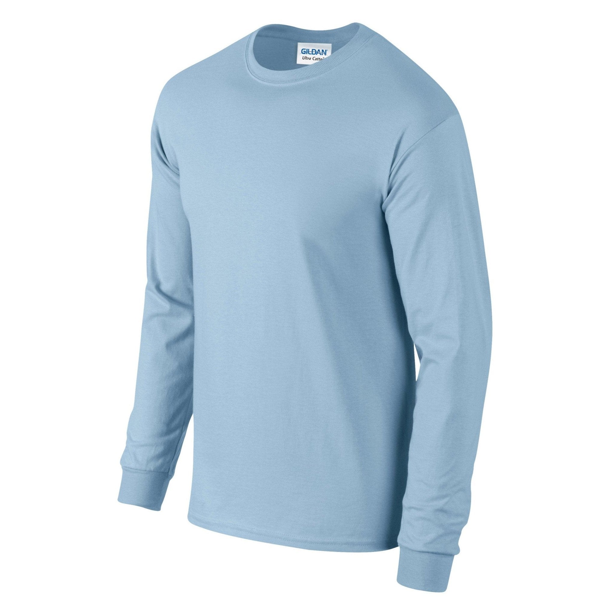 Gildan Ultra Cotton Adult Long Sleeve T-Shirt - Light Blue