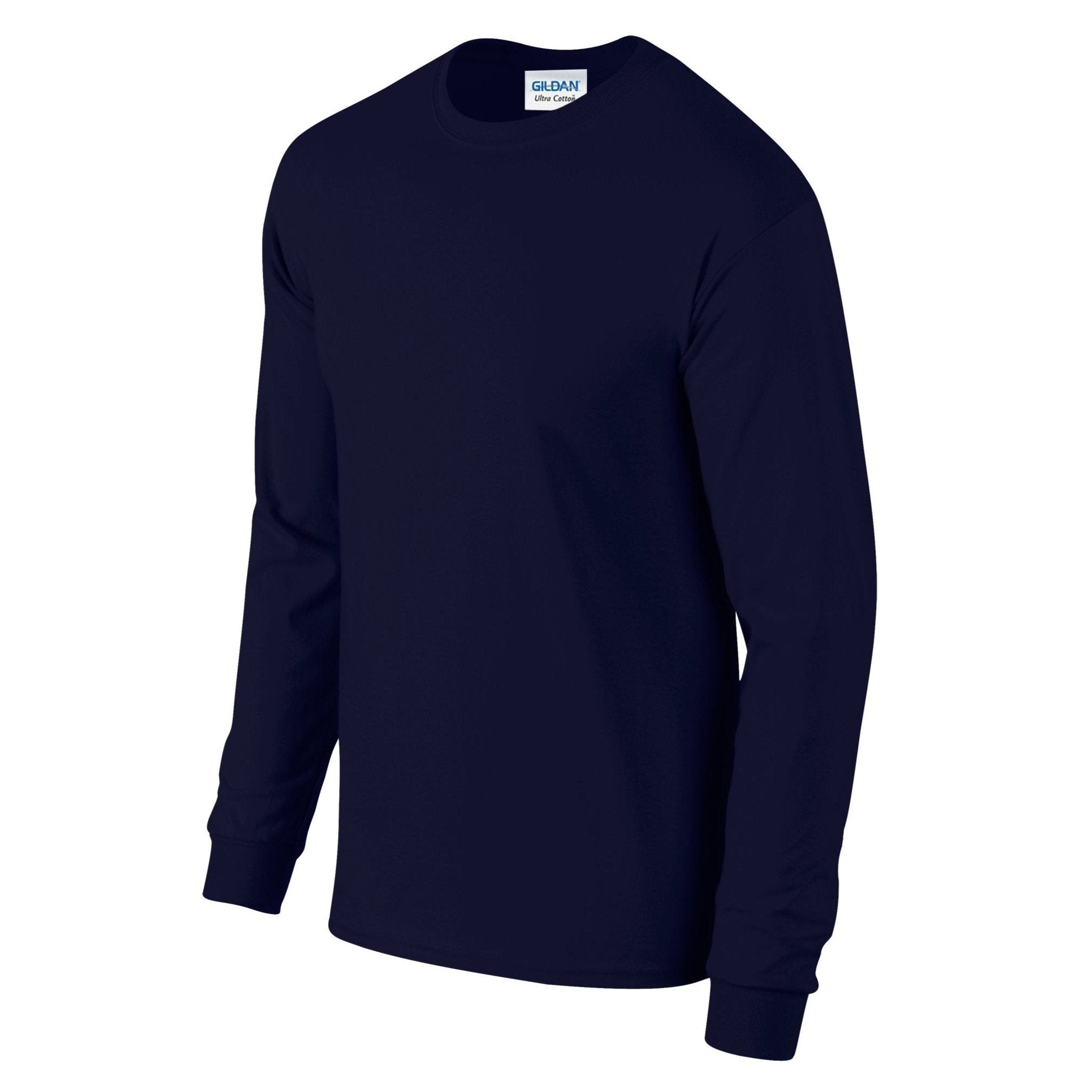 Gildan Ultra Cotton Adult Long Sleeve T-Shirt - Navy