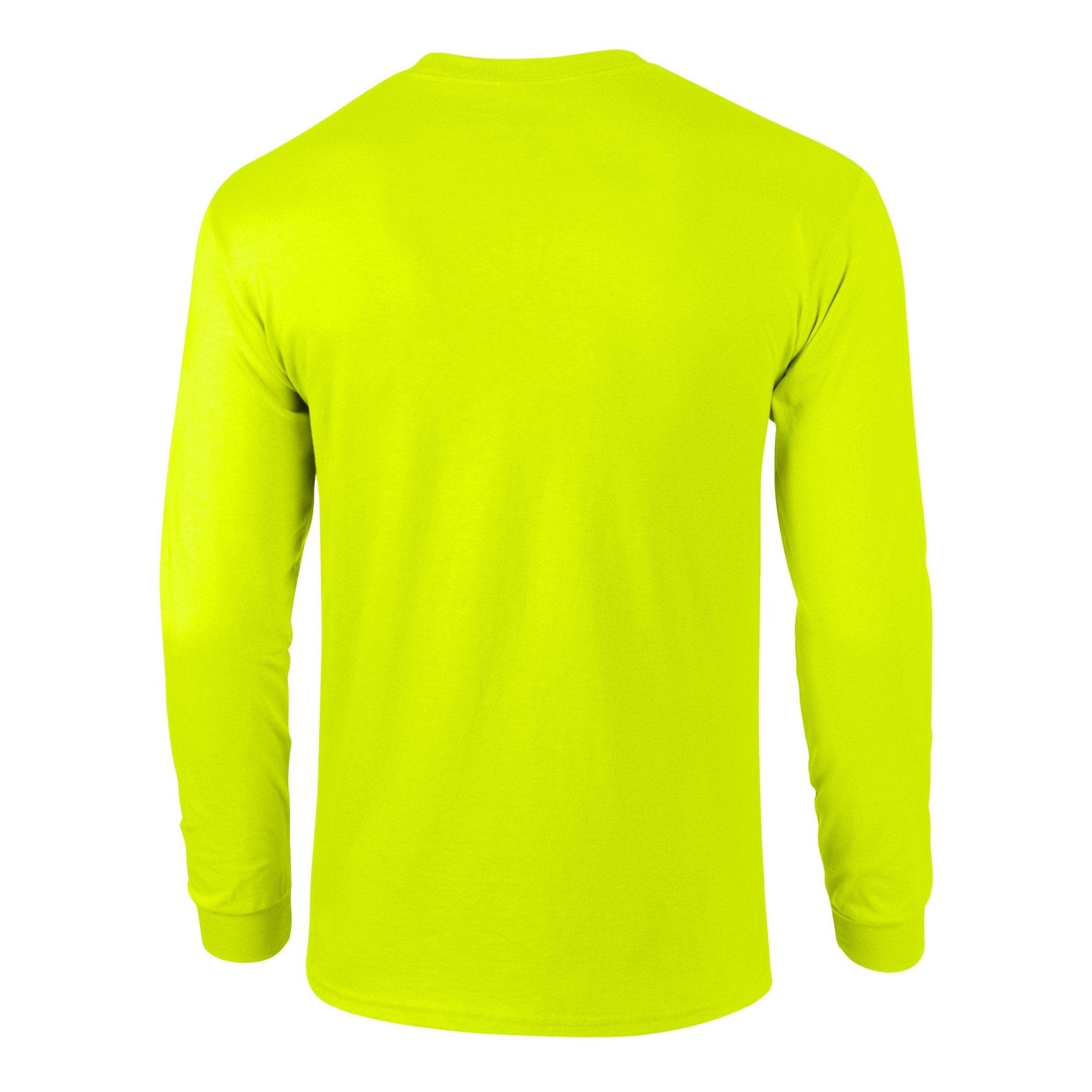 Gildan Ultra Cotton Adult Long Sleeve T-Shirt - Safety Green