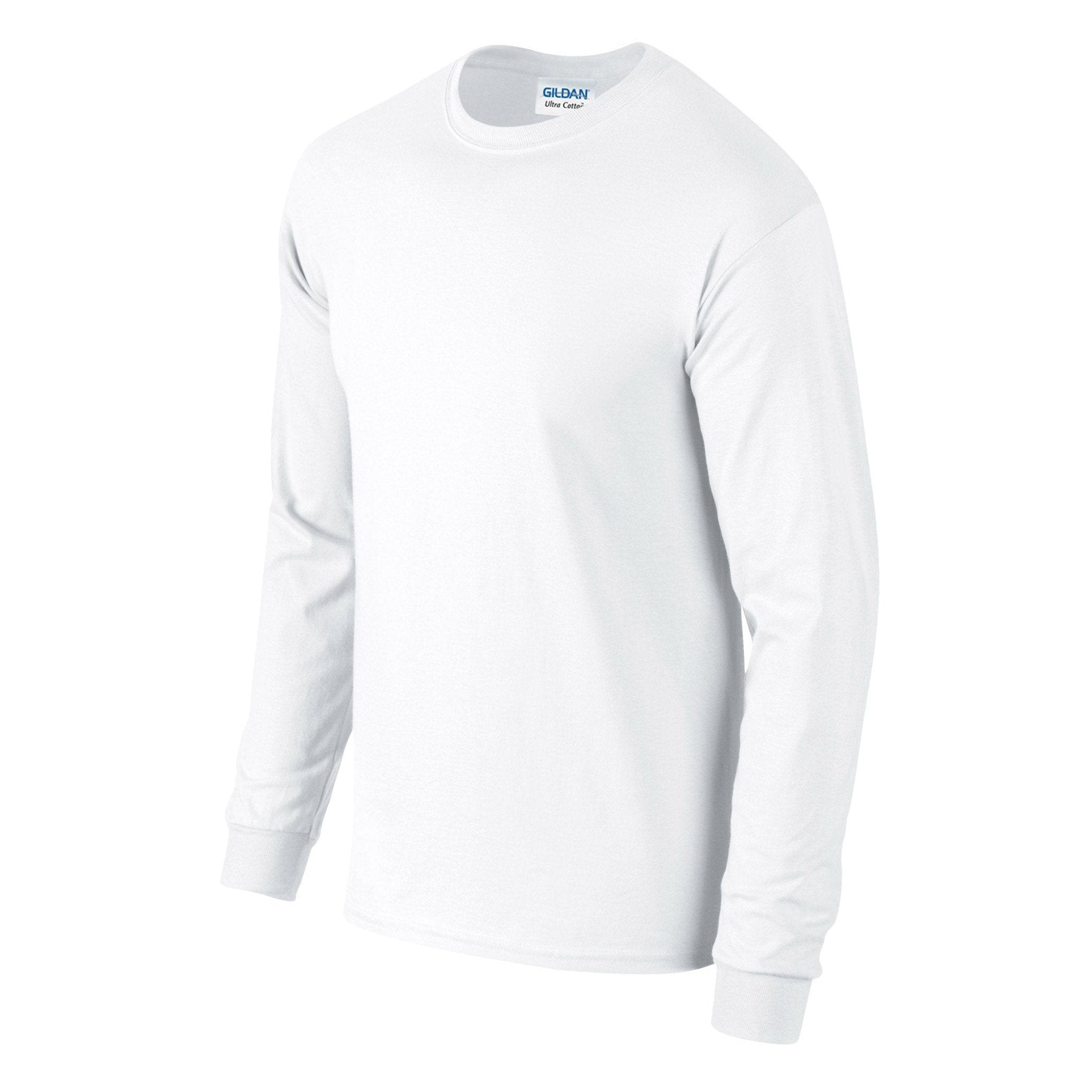 Gildan Ultra Cotton Adult Long Sleeve T-Shirt - White