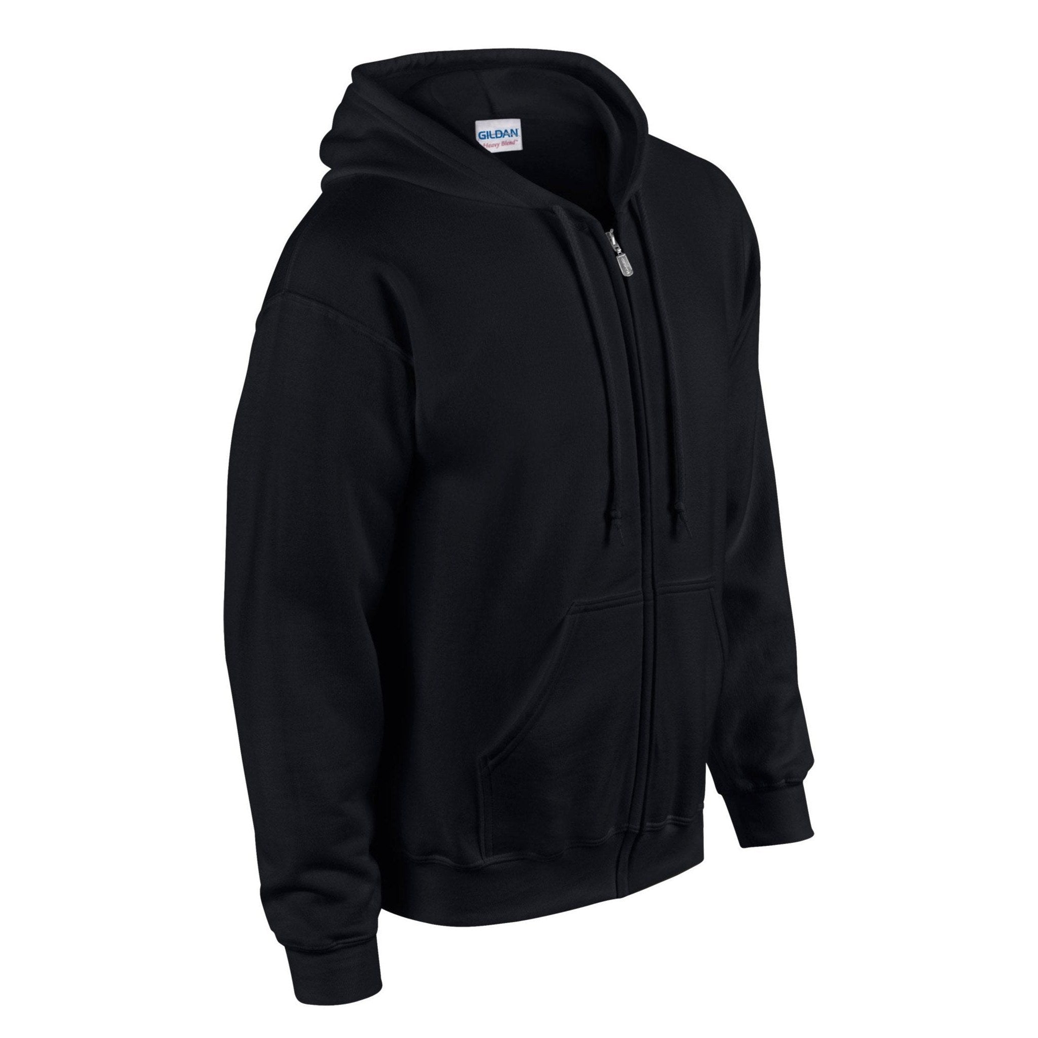 Gildan Heavy Blend Full Zip Hooded Sweatshirt - Black