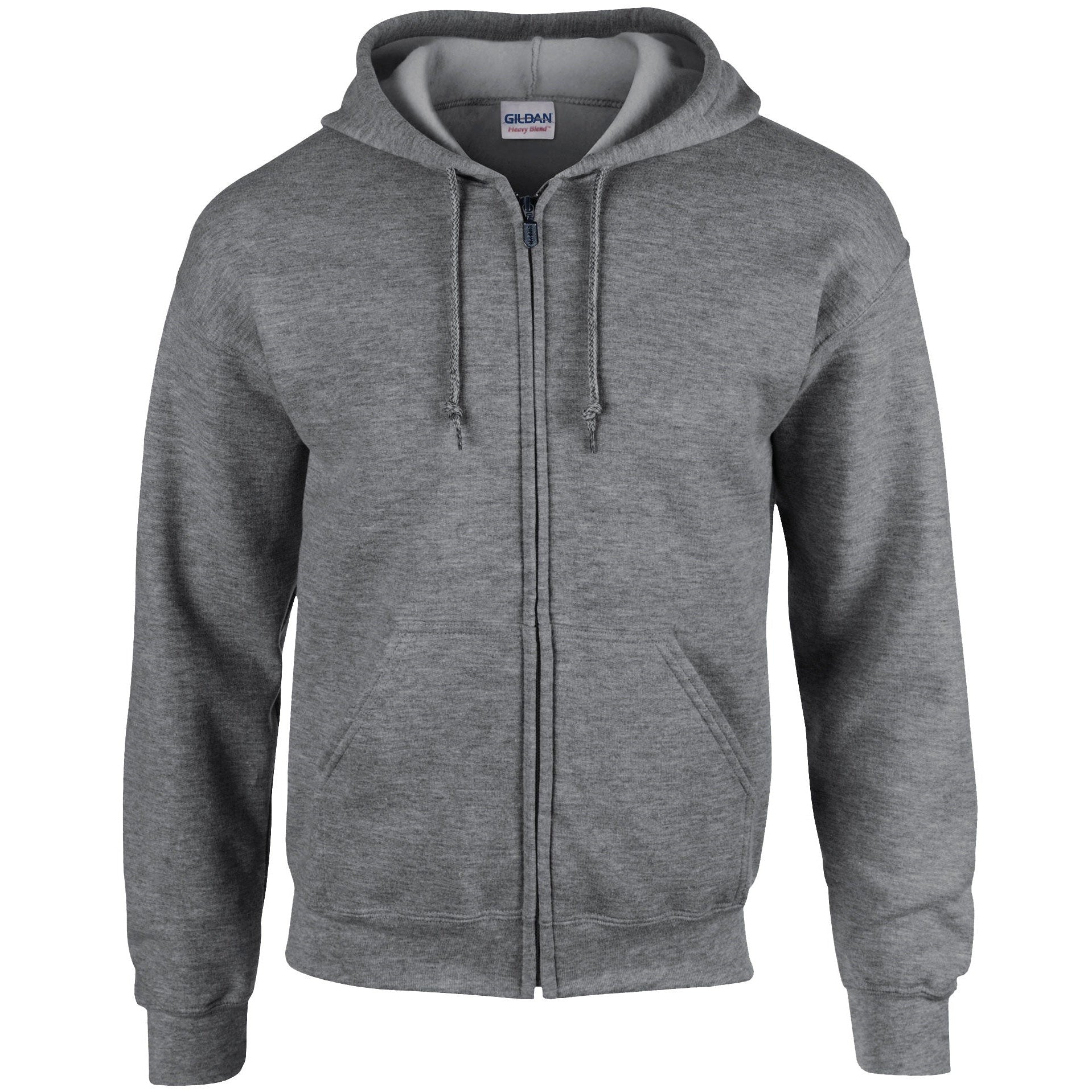 Gildan Heavy Blend Full Zip Hooded Sweatshirt - Graphite Heather