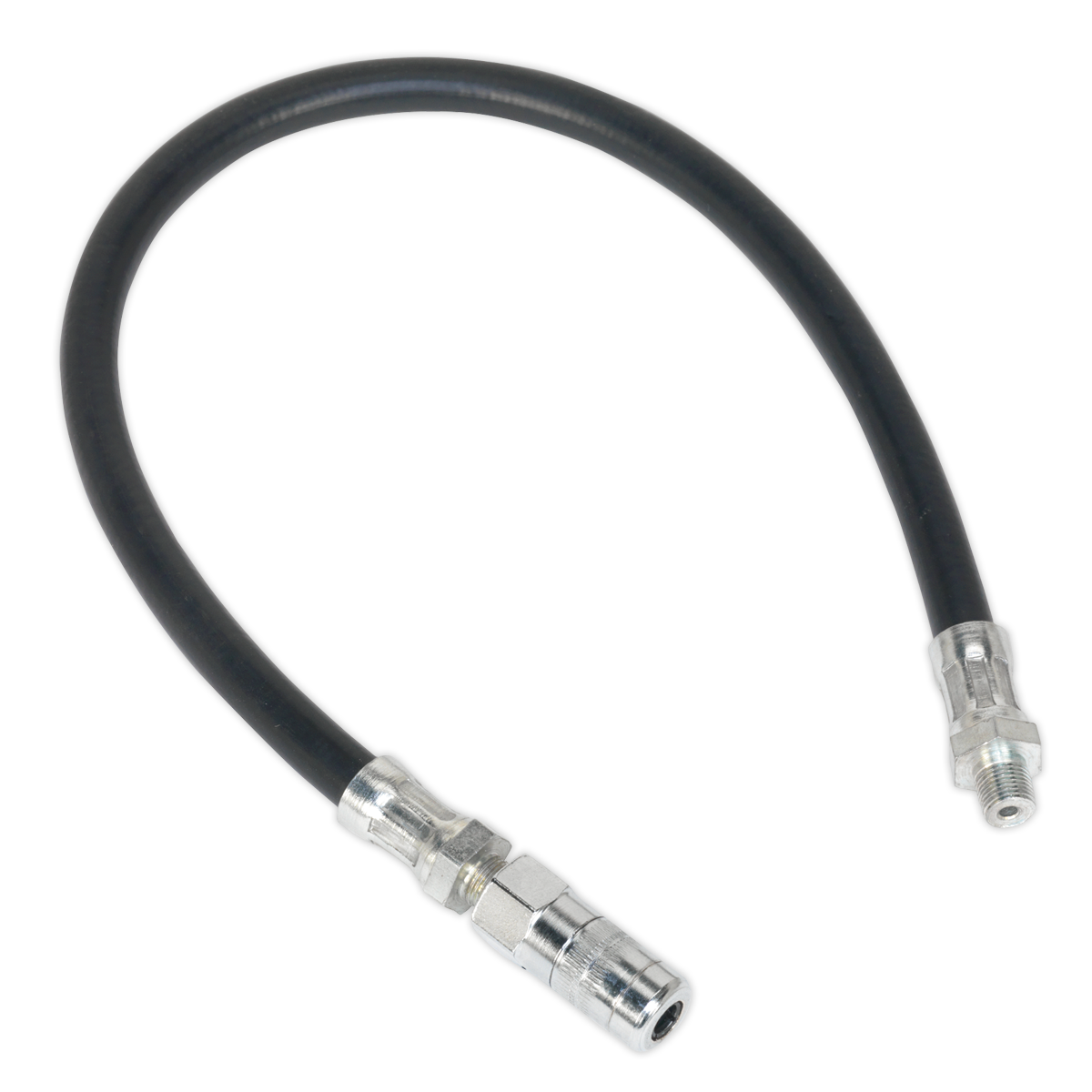 Sealey Rubber Delivery Hose with 4-Jaw Connector Flexible 450mm 1/8"BSP Gas