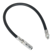 Sealey Rubber Delivery Hose with 4-Jaw Connector Flexible 450mm 1/8"BSP Gas