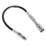 Sealey Rubber Delivery Hose with 4-Jaw Connector Flexible 300mm Quick Release Coupling