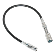 Sealey Rubber Delivery Hose with 4-Jaw Connector Flexible 450mm Quick Release Coupling
