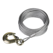 Sealey Winch Cable/Wire Rope with Forged Hook 5.1mm x 10m 1350kg Breaking Strength