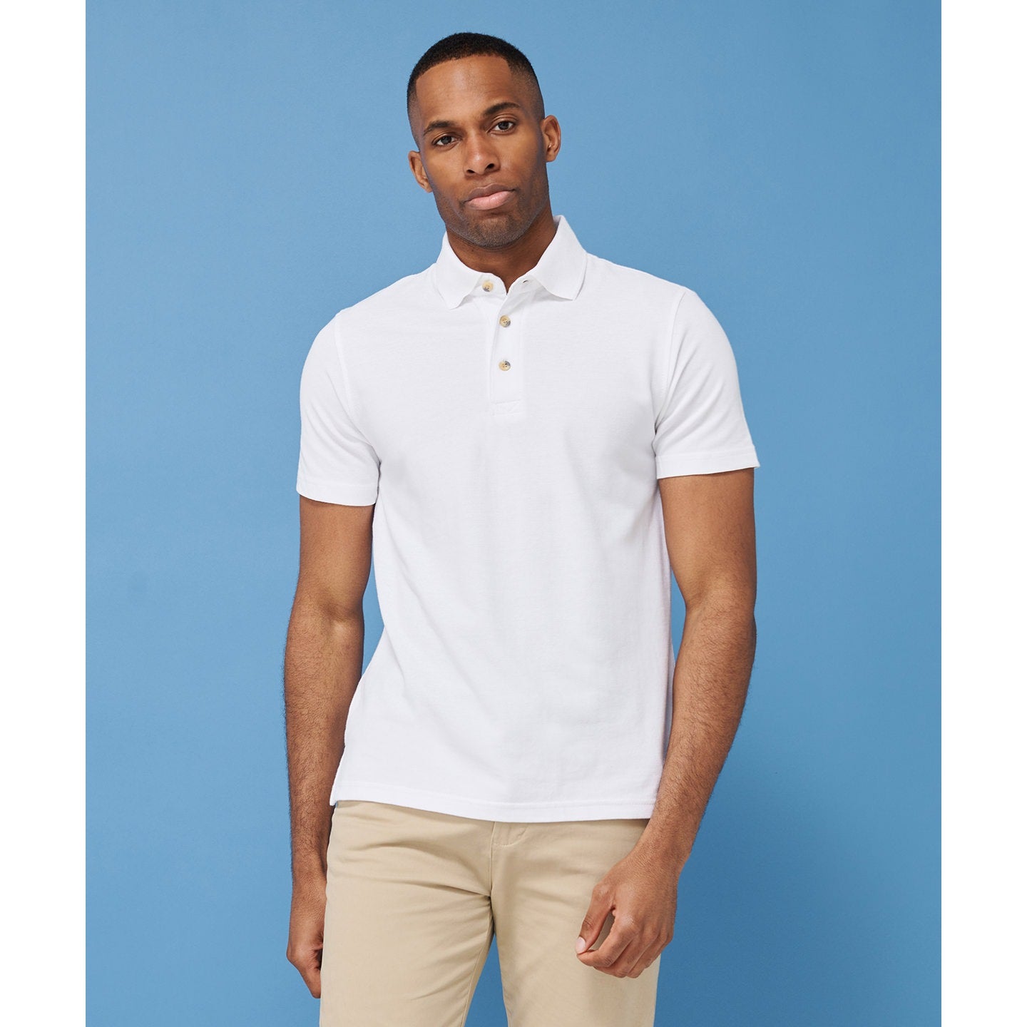 Henbury Classic Cotton Piqué Polo With Stand-Up Collar