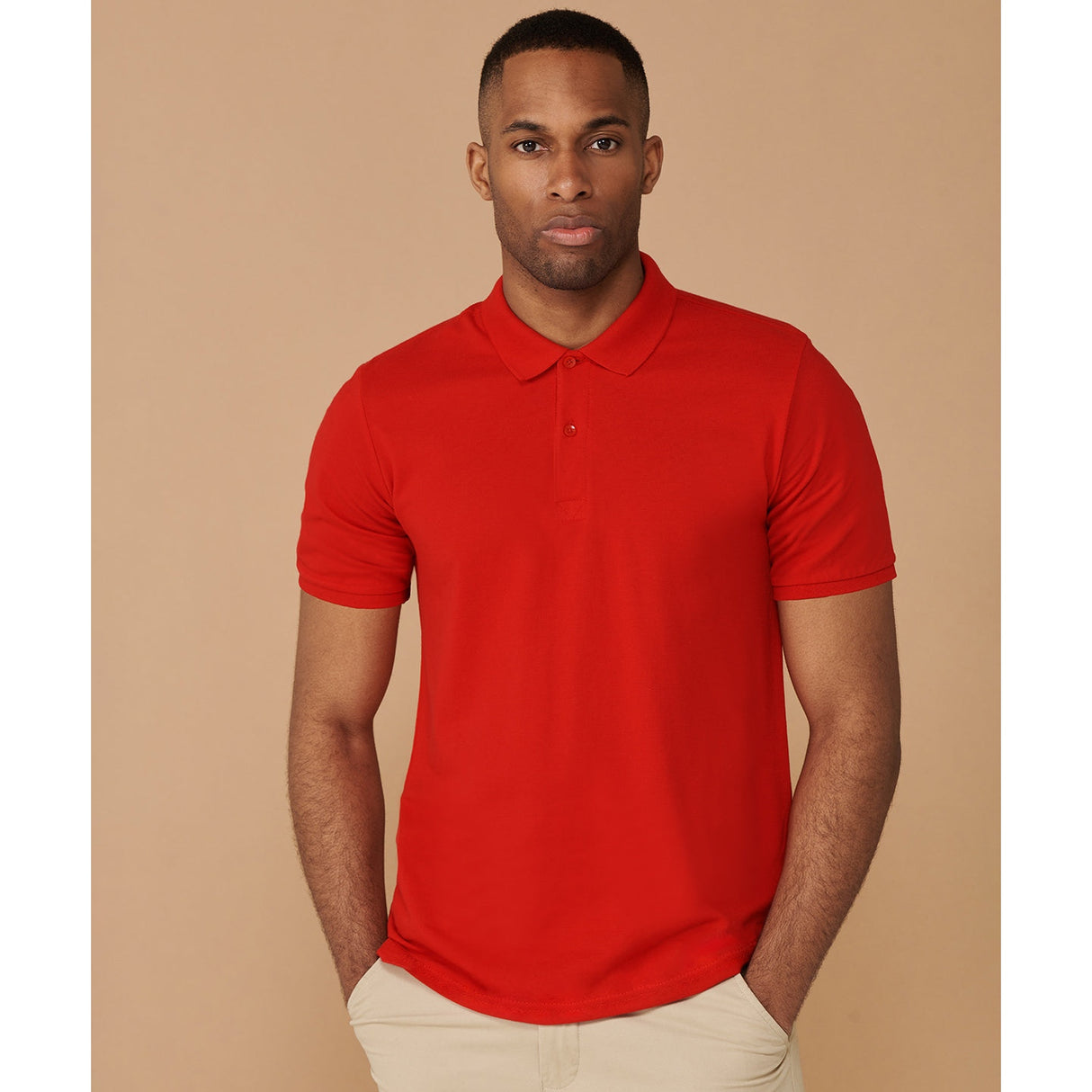Henbury Micro-Fine Piqué Polo Shirt - Classic Red*