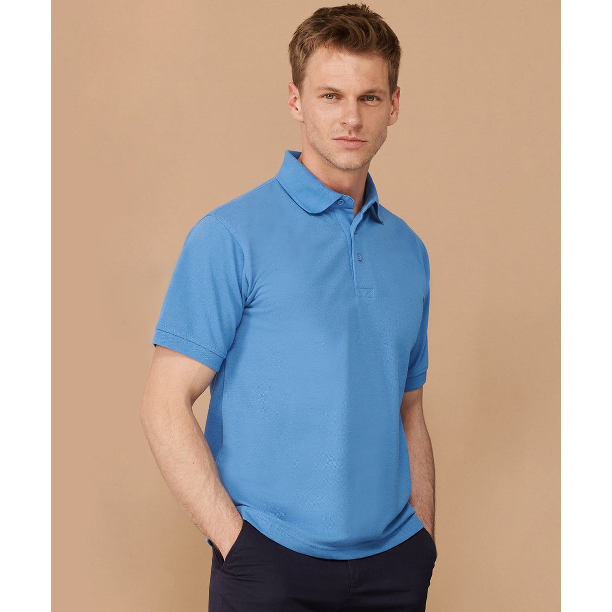 Henbury 65/35 Classic Piqué Polo Shirt - Heather Grey*