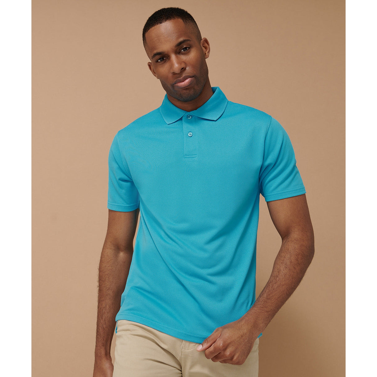 Henbury Coolplus® Polo Shirt - Bright Pink