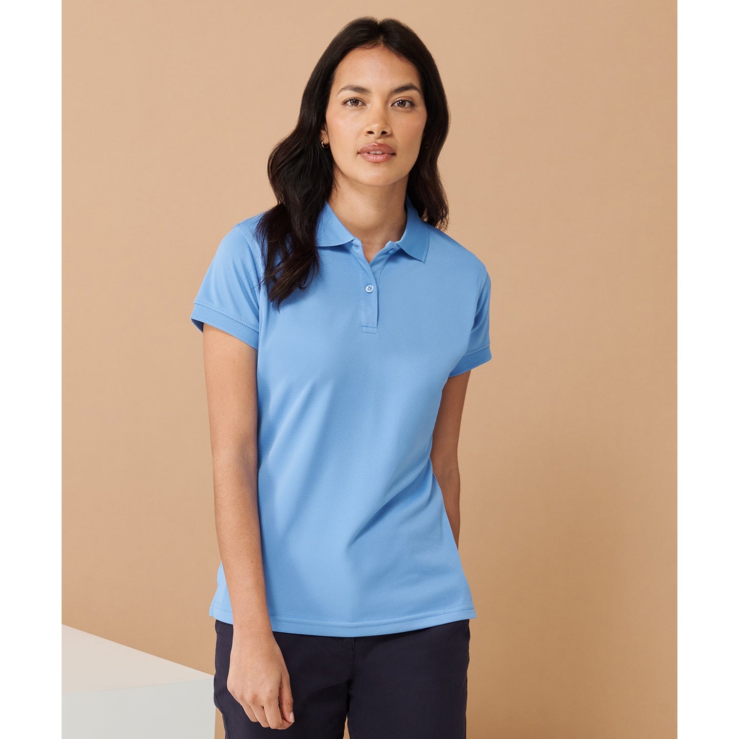 Henbury Women's Coolplus® Polo Shirt - Heather Grey