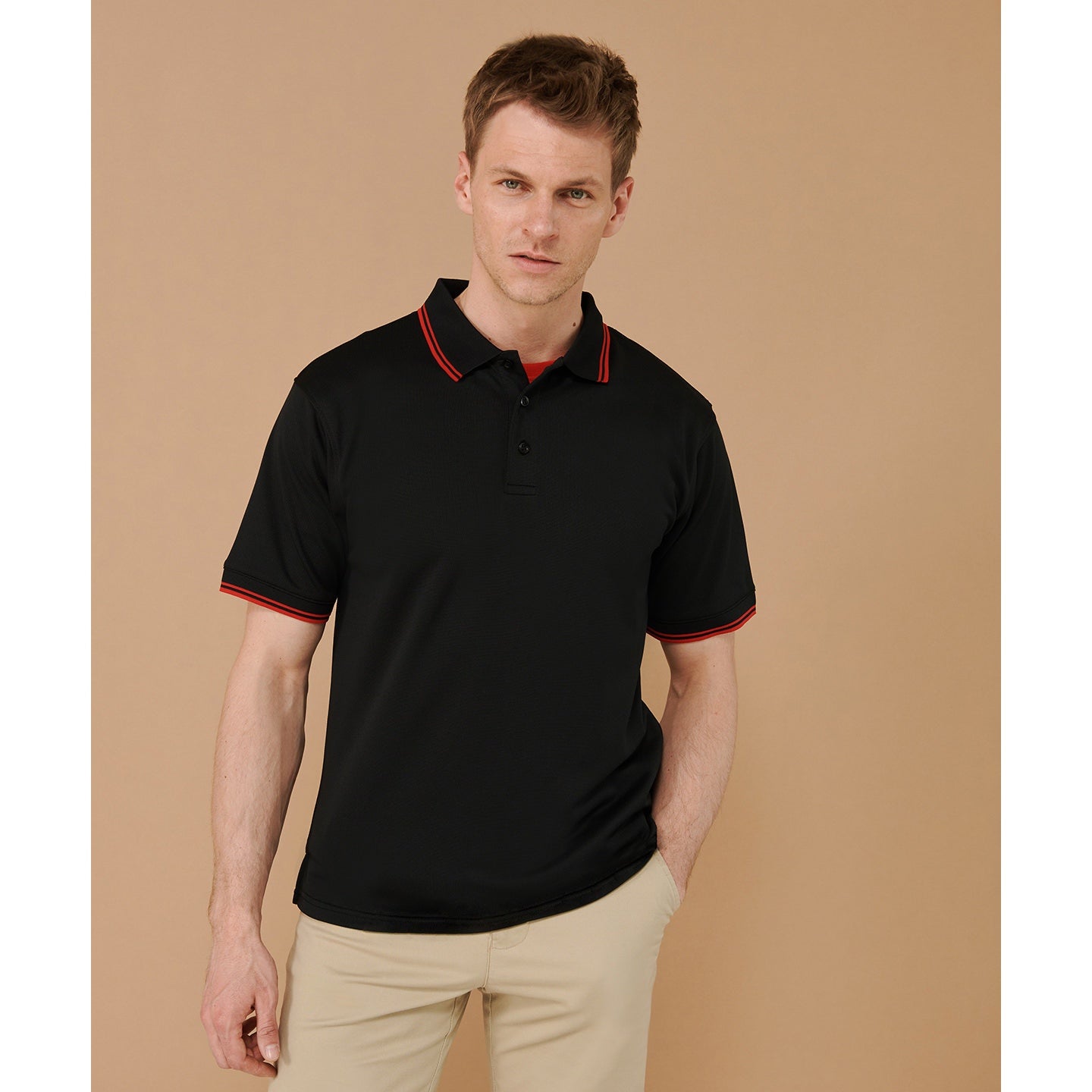 Henbury Double Tipped Coolplus® Polo Shirt