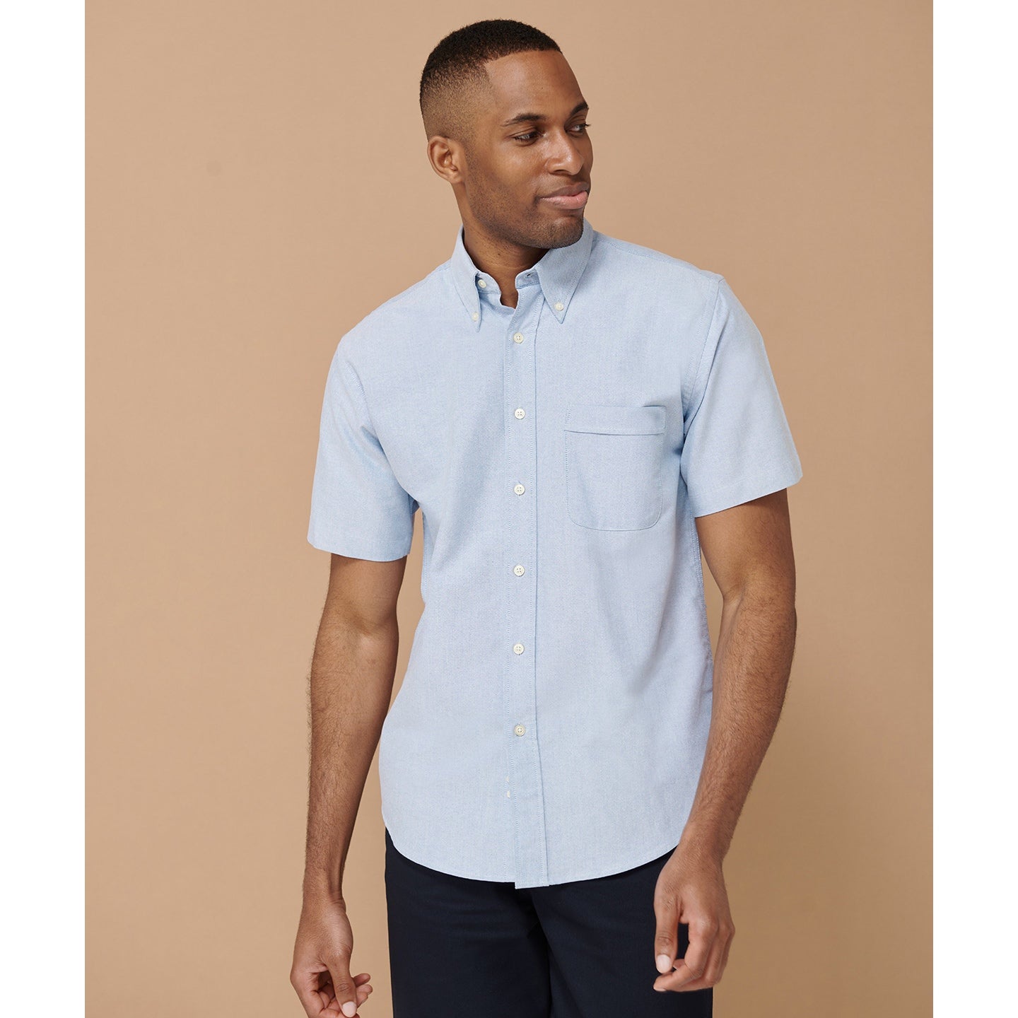 Henbury Short Sleeve Classic Oxford Shirt
