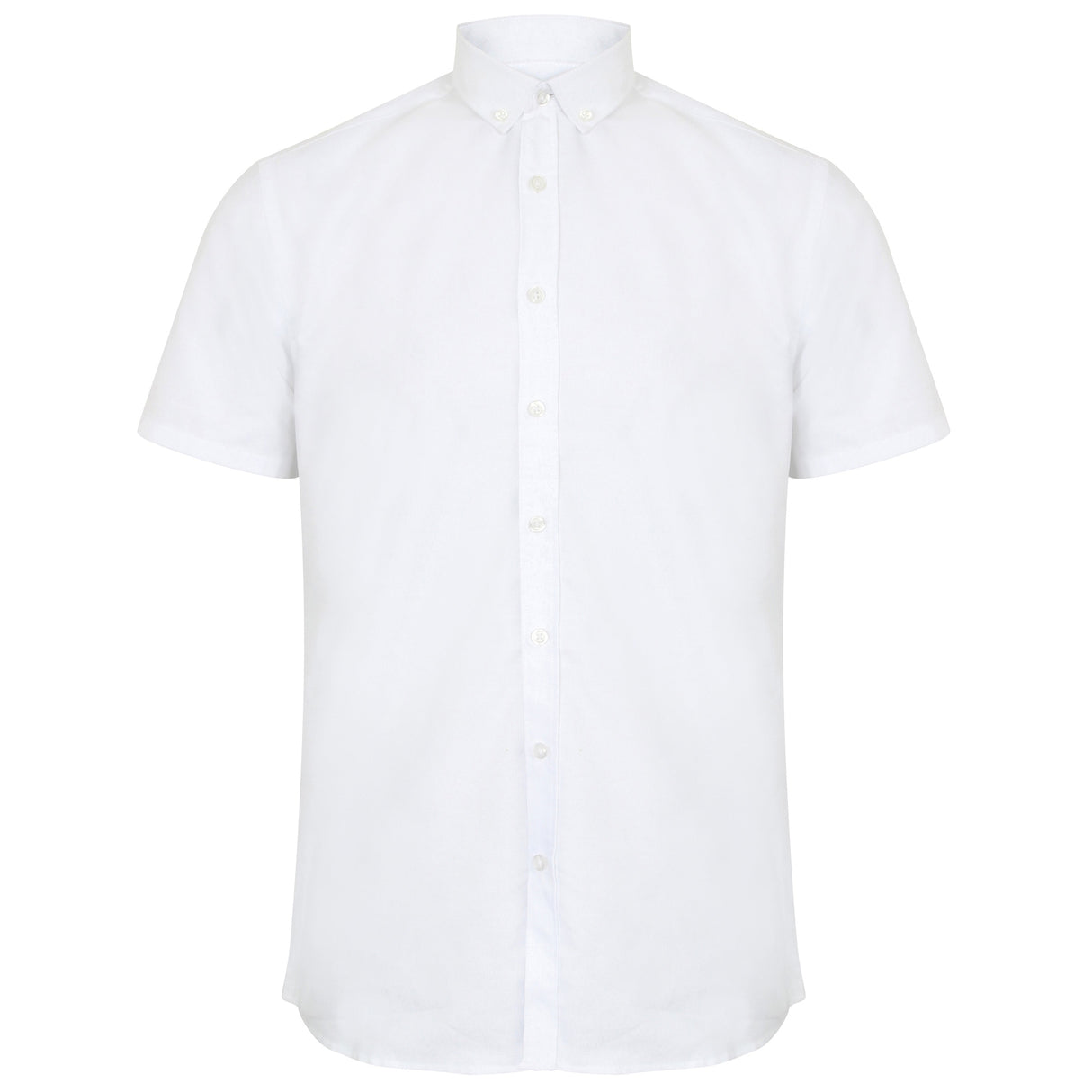 Henbury Modern Short Sleeve Oxford Shirt