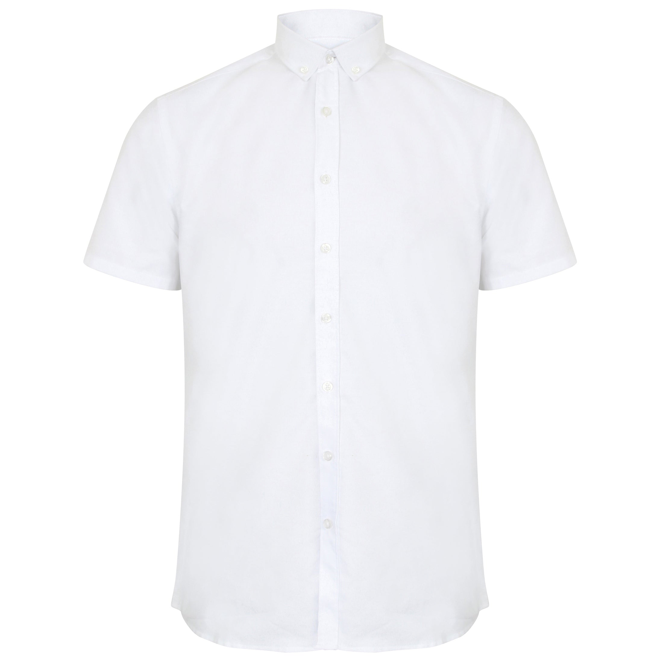 Henbury Modern Short Sleeve Oxford Shirt