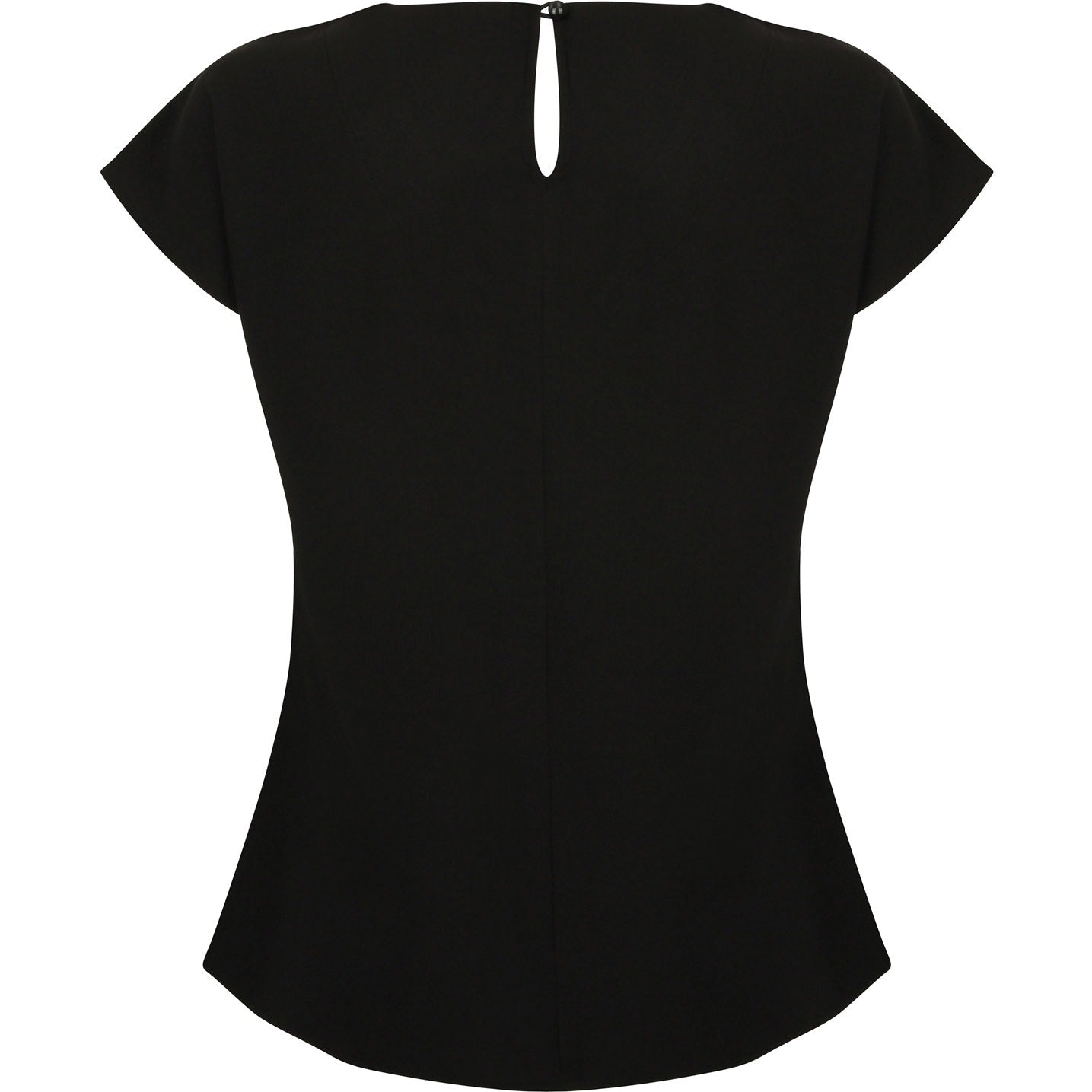 Henbury Women's Pleat Front Short Sleeve Blouse