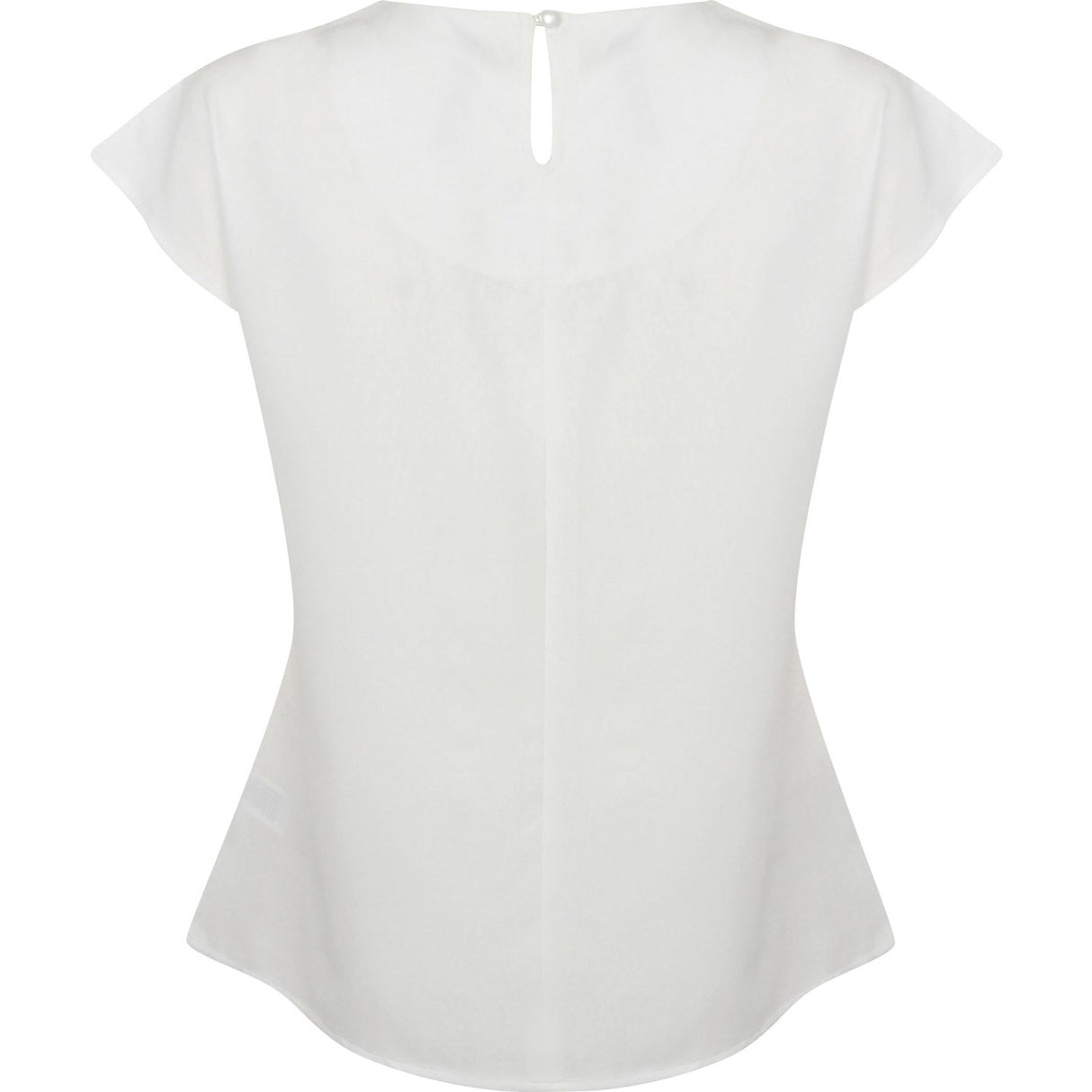 Henbury Women's Pleat Front Short Sleeve Blouse