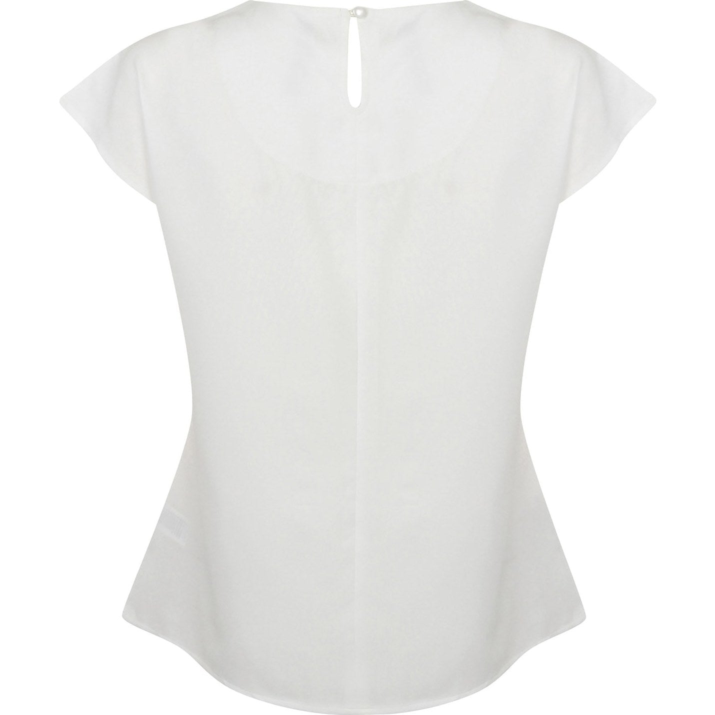 Henbury Women's Pleat Front Short Sleeve Blouse