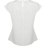 Henbury Women's Pleat Front Short Sleeve Blouse