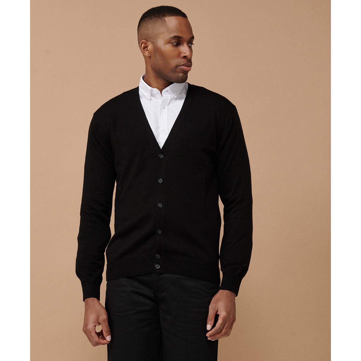 Henbury V-Button Cardigan