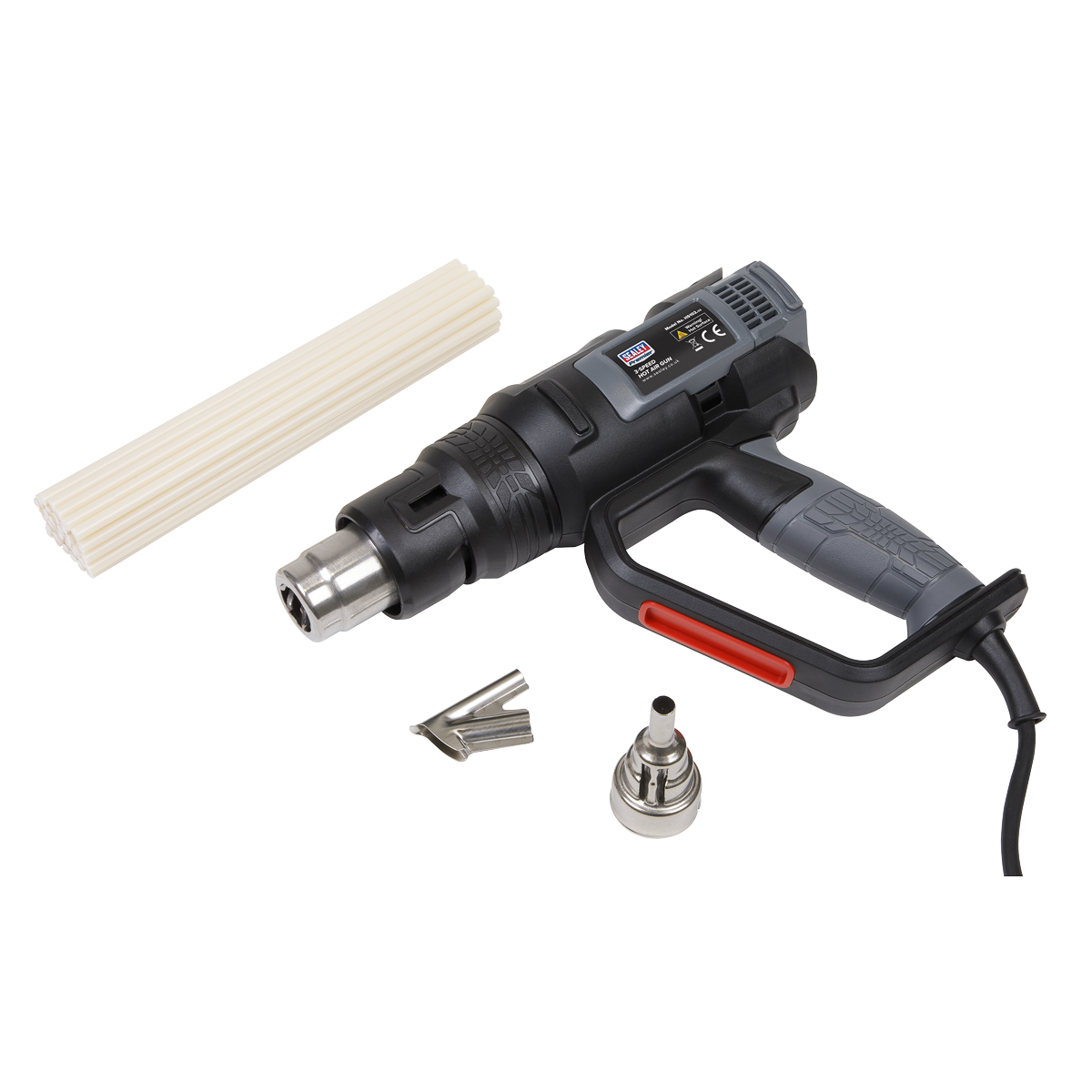 Sealey Plastic Welding Kit including HS102 Hot Air Gun