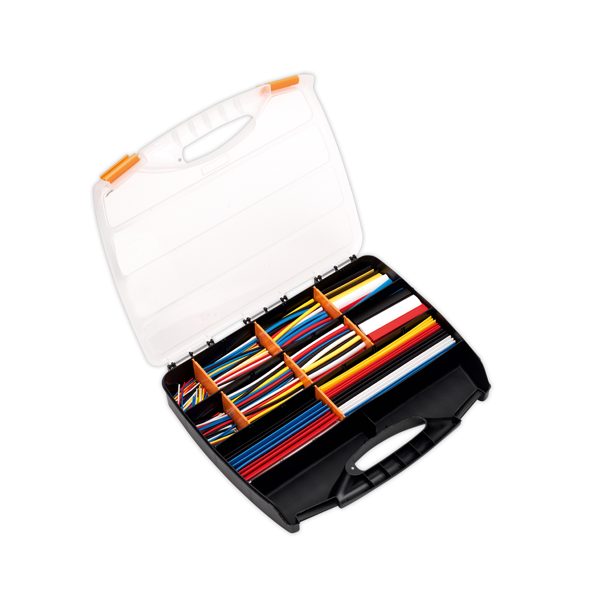 Sealey Heat Shrink Tubing Assortment 590pc Mixed Colours 50, 100, 150 & 200mm