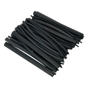 Sealey Heat Shrink Tubing Assortment 72pc Black Adhesive Lined 200mm