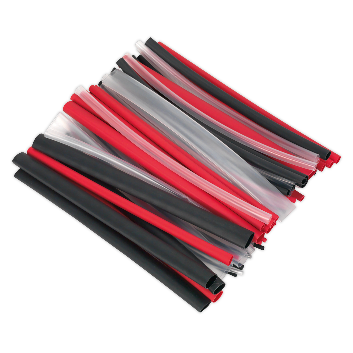 Sealey Heat Shrink Tubing Assortment 72pc Mixed Colours Adhesive Lined 200mm