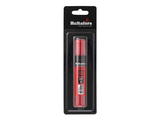 Hultafors Dry Marker Refill Red (10) Blister Pack
