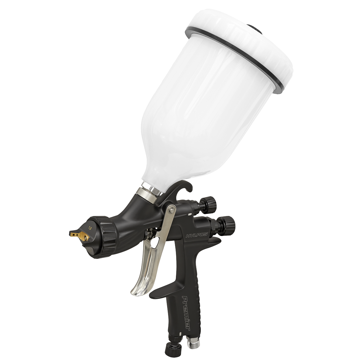 Sealey HVLP Gravity Feed Spray Gun 1.3mm Set-Up