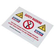 Sealey Hybrid/Electric Vehicle Warning Sign