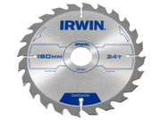 IRWIN® Construction Circular Saw Blade 180 x 30mm x 24T ATB