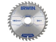 IRWIN® Construction Circular Saw Blade 180 x 30mm x 36T ATB