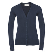 Russell Collection Women's V-Neck Knitted Cardigan
