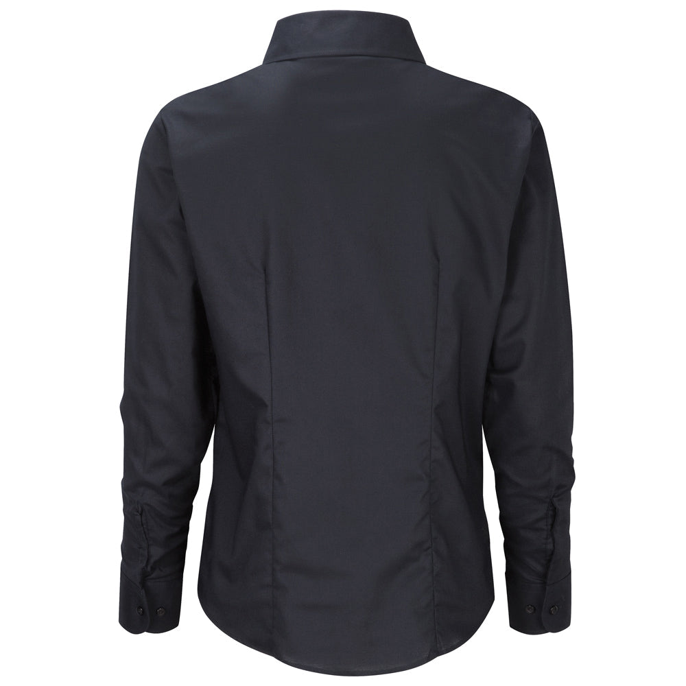 Russell Collection Women's Long Sleeve Easycare Oxford Shirt